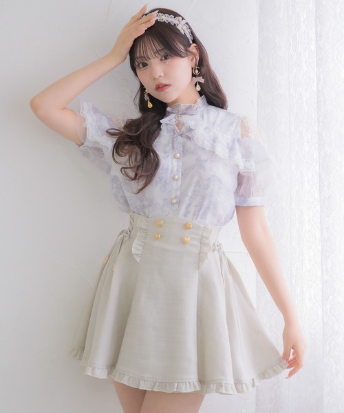 ROJITA（ロジータ）の「ラッフル花柄ブラウス（シャツ/ブラウス・レディース・アイボリー/ブルー/ピンク・FREE）」の17枚目の写真