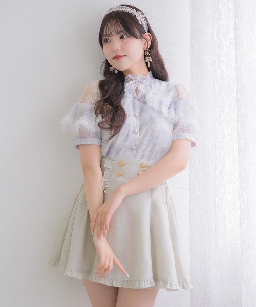 ROJITA（ロジータ）の「ラッフル花柄ブラウス（シャツ/ブラウス・レディース・アイボリー/ブルー/ピンク・FREE）」の18枚目の写真