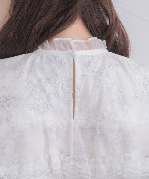 ROJITA（ロジータ）の「ラッフル花柄ブラウス（シャツ/ブラウス・レディース・アイボリー/ブルー/ピンク・FREE）」の22枚目の写真