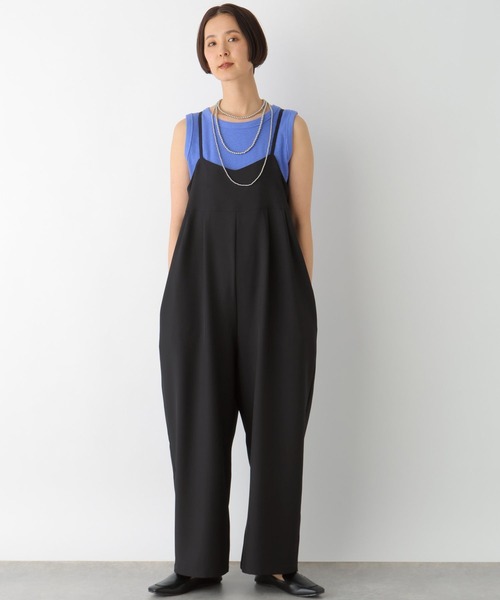 新品タグ付き！LEPSIM★コクーンサロペット★ブラック セール】コクーンサロペット 322229（サロペット/オーバーオール