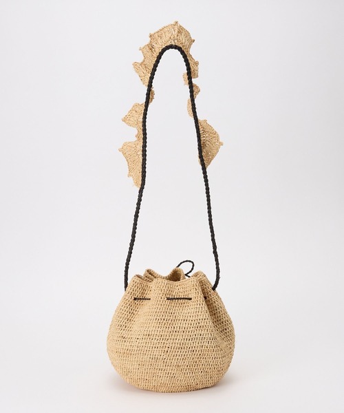 MAISON N.H PARIS（メゾンエヌアッシュパリ）の「【MAISON N.H PARIS】ALMA BAG（ショルダーバッグ・レディース・ナチュラル/ブラック・FREE）」の6枚目の写真