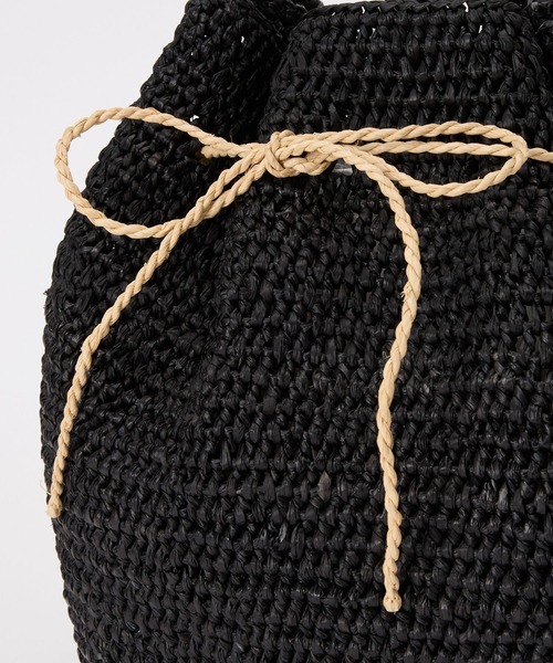 MAISON N.H PARIS（メゾンエヌアッシュパリ）の「【MAISON N.H PARIS】ALMA BAG（ショルダーバッグ・レディース・ナチュラル/ブラック・FREE）」の3枚目の写真