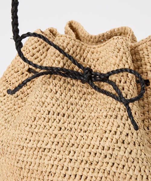 MAISON N.H PARIS（メゾンエヌアッシュパリ）の「【MAISON N.H PARIS】ALMA BAG（ショルダーバッグ・レディース・ナチュラル/ブラック・FREE）」の12枚目の写真