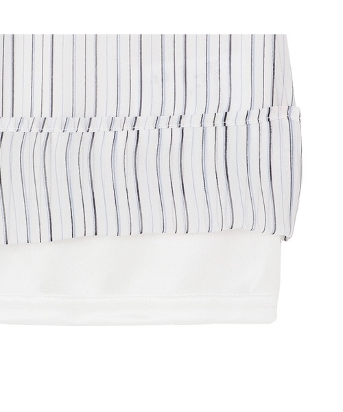 TOKYO SHIRTS(トウキョウシャツ)の「ストライプシフォンブラウス 五分袖(シャツ/ブラウス・レディース・ネイビー/ブルー/グレー・M/LL/L)」の13枚目の写真