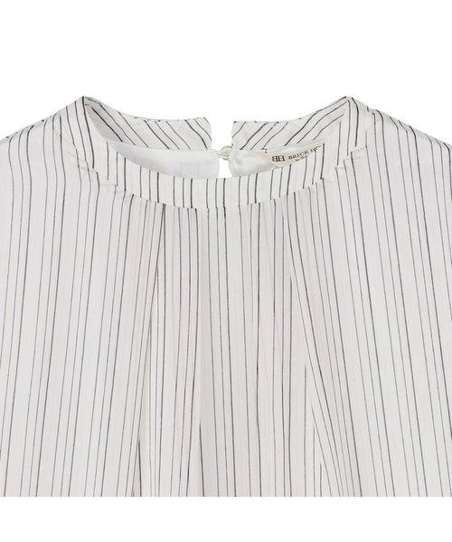 TOKYO SHIRTS(トウキョウシャツ)の「ストライプシフォンブラウス 五分袖(シャツ/ブラウス・レディース・ネイビー/ブルー/グレー・M/LL/L)」の21枚目の写真