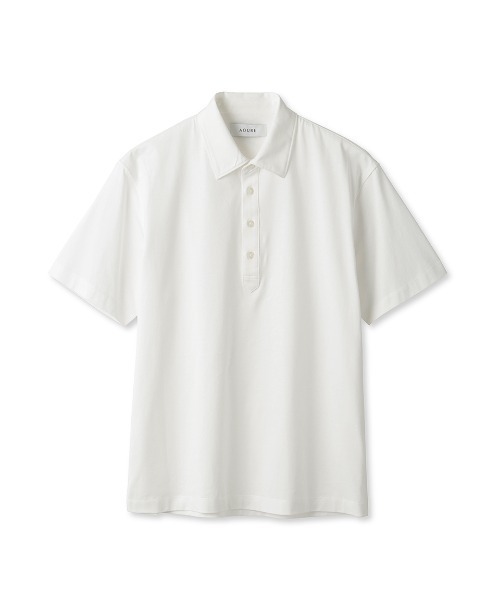 AOURE(アウール)の「PAGEE POLO(ポロシャツ・メンズ・ホワイト/ブラック・SMALL/LARGE/X-LARGE/MEDIUM)」の1枚目の写真