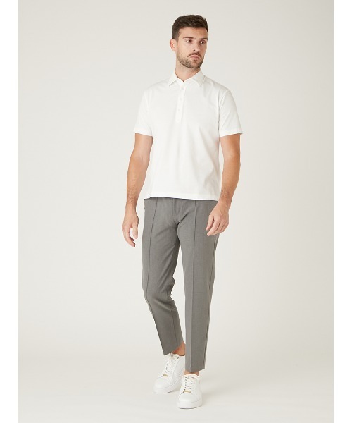 AOURE(アウール)の「PAGEE POLO(ポロシャツ・メンズ・ホワイト/ブラック・SMALL/LARGE/X-LARGE/MEDIUM)」の19枚目の写真