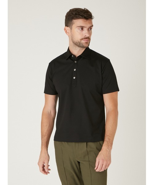 AOURE(アウール)の「PAGEE POLO(ポロシャツ・メンズ・ホワイト/ブラック・SMALL/LARGE/X-LARGE/MEDIUM)」の17枚目の写真