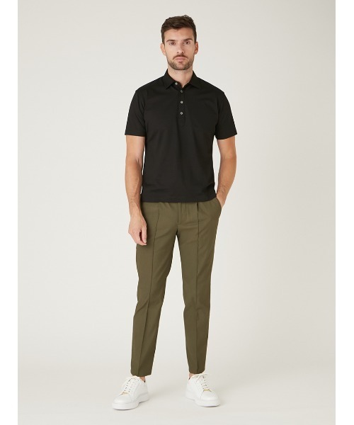 AOURE(アウール)の「PAGEE POLO(ポロシャツ・メンズ・ホワイト/ブラック・SMALL/LARGE/X-LARGE/MEDIUM)」の16枚目の写真