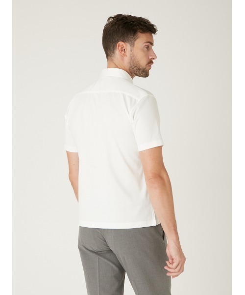 AOURE(アウール)の「PAGEE POLO(ポロシャツ・メンズ・ホワイト/ブラック・SMALL/LARGE/X-LARGE/MEDIUM)」の14枚目の写真
