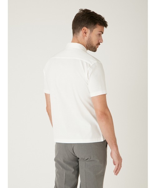 AOURE(アウール)の「PAGEE POLO(ポロシャツ・メンズ・ホワイト/ブラック・SMALL/LARGE/X-LARGE/MEDIUM)」の11枚目の写真