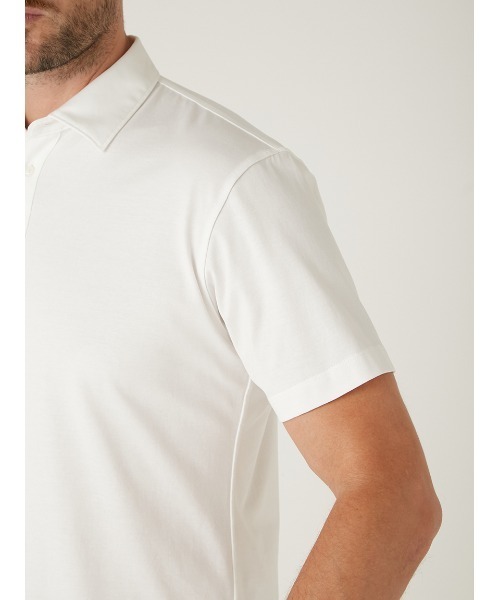 AOURE(アウール)の「PAGEE POLO(ポロシャツ・メンズ・ホワイト/ブラック・SMALL/LARGE/X-LARGE/MEDIUM)」の9枚目の写真