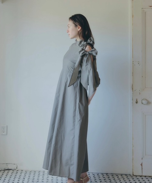 NOTREemor（ノートルエモア）の「point ribbon shirt dress（ワンピース・レディース・Moca/クリーム・FREE）」の14枚目の写真