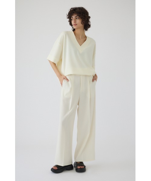 RIM.ARK（リムアーク）の「Mannish v-neck tops マニッシュブイネック
