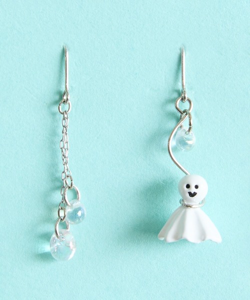 てるてる坊主のピアス gargle ガーグル：ミニチュアシリーズ テルテル てるてる坊主 ピアス