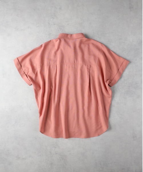 Right-on(ライトオン)の「【HONEYSUCKLE ROSE】リネン混半袖シャツ(シャツ/ブラウス・レディース・ブラック/オレンジ/ベージュ・M/L)」の9枚目の写真