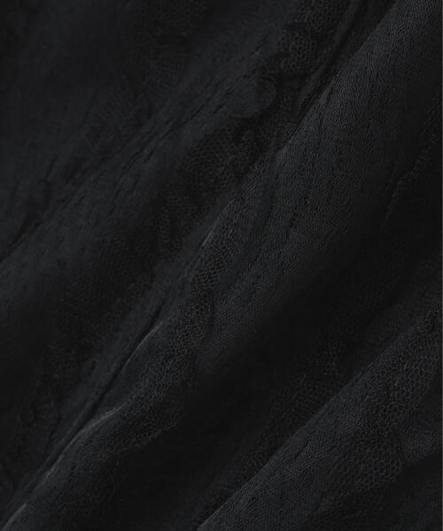 NATURAL BEAUTY BASIC（ナチュラルビューティーベーシック）の「◇クロップドレースシャツ（シャツ/ブラウス・レディース・ブラック/オフホワイト・SMALL/MEDIUM）」の17枚目の写真