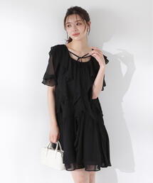 PROPORTION BODY DRESSING | ＜Ｅ＞ラッフルミニワンピース / 1215247603(ワンピース)