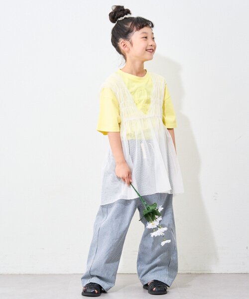 CIAOPANIC TYPY(チャオパニックティピー)の「【WEB限定】【KIDS】シャーリングチュール2WAYワンピース(ワンピース・キッズ・ホワイト/ブラック・XX-LARGE/MEDIUM/X-LARGE)」の20枚目の写真