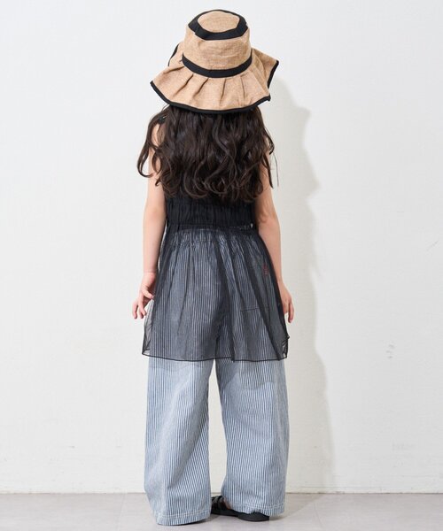 CIAOPANIC TYPY(チャオパニックティピー)の「【WEB限定】【KIDS】シャーリングチュール2WAYワンピース(ワンピース・キッズ・ホワイト/ブラック・XX-LARGE/MEDIUM/X-LARGE)」の8枚目の写真