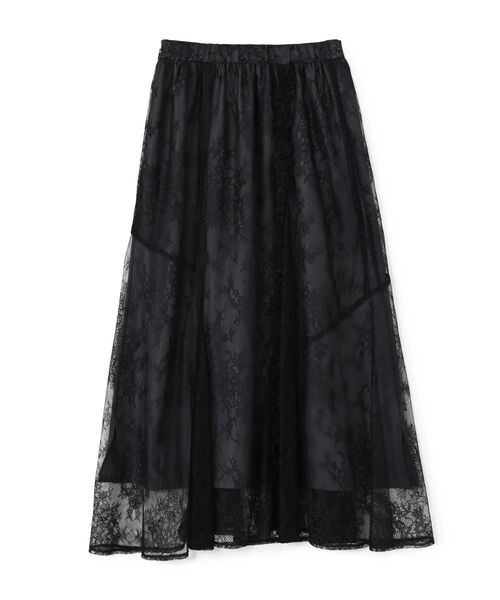 新品タグ付き★STRATAミックスレースアシメギャザースカート STRATA(エストラータ) ミックスレースアシメギャザースカート レディース