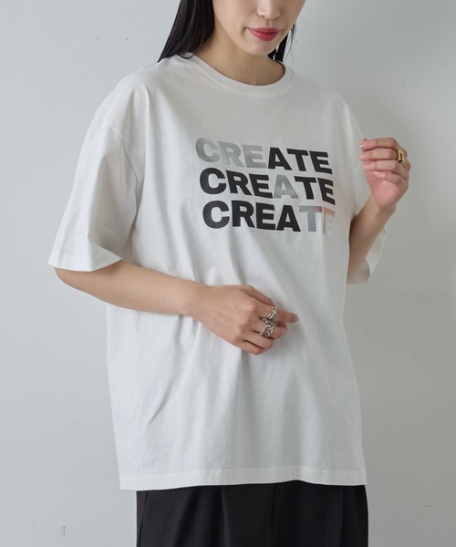 COLONY 2139(コロニートゥーワンスリーナイン)の「箔プリントロゴTシャツ(Tシャツ/カットソー・メンズ・ホワイト/ブラック・MEDIUM/LARGE)」の13枚目の写真