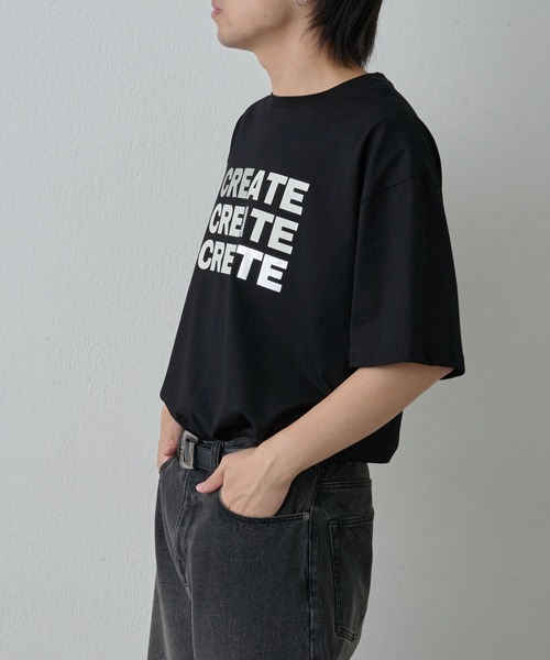 COLONY 2139(コロニートゥーワンスリーナイン)の「箔プリントロゴTシャツ(Tシャツ/カットソー・メンズ・ホワイト/ブラック・MEDIUM/LARGE)」の18枚目の写真