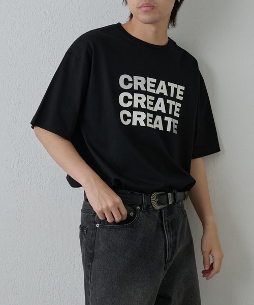 COLONY 2139(コロニートゥーワンスリーナイン)の「箔プリントロゴTシャツ(Tシャツ/カットソー・メンズ・ホワイト/ブラック・MEDIUM/LARGE)」の20枚目の写真