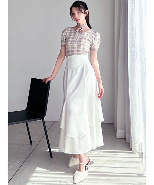 RESEXXY（リゼクシー）の「チョーカーデザインニットトップス（ニット/セーター・レディース・ブラック/ベージュ/その他1/レッド・FREE）」の13枚目の写真