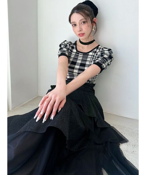 RESEXXY（リゼクシー）の「チョーカーデザインニットトップス（ニット/セーター・レディース・ブラック/ベージュ/その他1/レッド・FREE）」の14枚目の写真