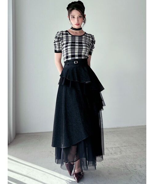 RESEXXY（リゼクシー）の「チョーカーデザインニットトップス（ニット/セーター・レディース・ブラック/ベージュ/その他1/レッド・FREE）」の15枚目の写真