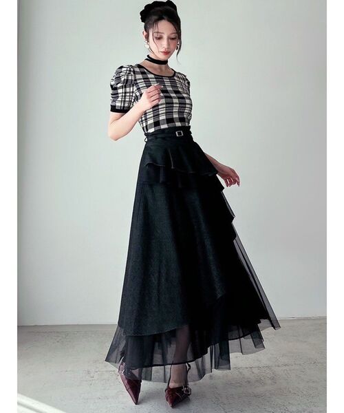 RESEXXY（リゼクシー）の「チョーカーデザインニットトップス（ニット/セーター・レディース・ブラック/ベージュ/その他1/レッド・FREE）」の16枚目の写真