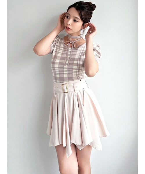 RESEXXY（リゼクシー）の「チョーカーデザインニットトップス（ニット/セーター・レディース・ブラック/ベージュ/その他1/レッド・FREE）」の18枚目の写真