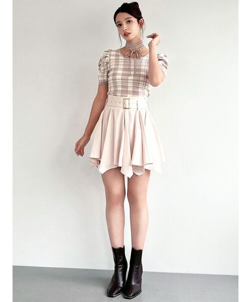 RESEXXY（リゼクシー）の「チョーカーデザインニットトップス（ニット/セーター・レディース・ブラック/ベージュ/その他1/レッド・FREE）」の19枚目の写真