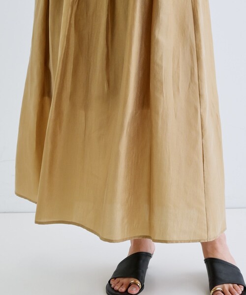 GALLEST(ギャレスト)の「シアーマキシスカート(スカート・レディース・ブラック/オフホワイト/こしょう色系・40/36/38)」の19枚目の写真