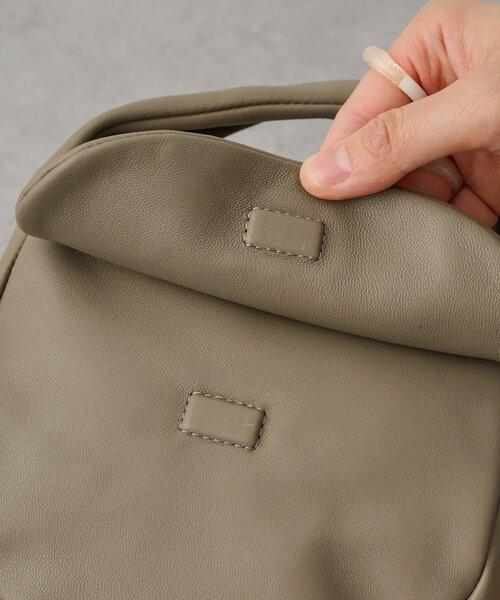 LIVETART(リヴェタート)の「レザーミニバッグ(トートバッグ・レディース・ブラウン/ブラック・FREE)」の14枚目の写真