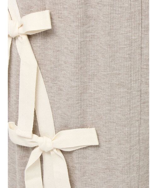 merry jenny（メリージェニー）の「ribbon ribbonリブロングスカート（スカート・レディース・アイボリー/モカ/ブラック・FREE）」の18枚目の写真