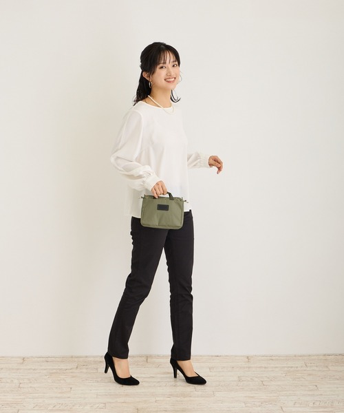 ROOTOTE(ルートート)の「ROOTOTE ルートート SN.ベビールー2Way.アイロ-A(ショルダーバッグ・レディース・セージグリーン/ベージュ/ネイビー・FREE)」の4枚目の写真
