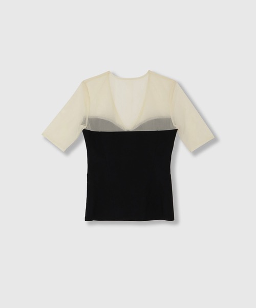 THINGS THAT MATTER（シングス ザット マター）の「HIGH TENSION JERSEY CORSET TOPS / ハイテンションジャージコルセットトップス（その他トップス・レディース・ボルドー/アイボリー/ブラック/グレー・FREE）」の12枚目の写真