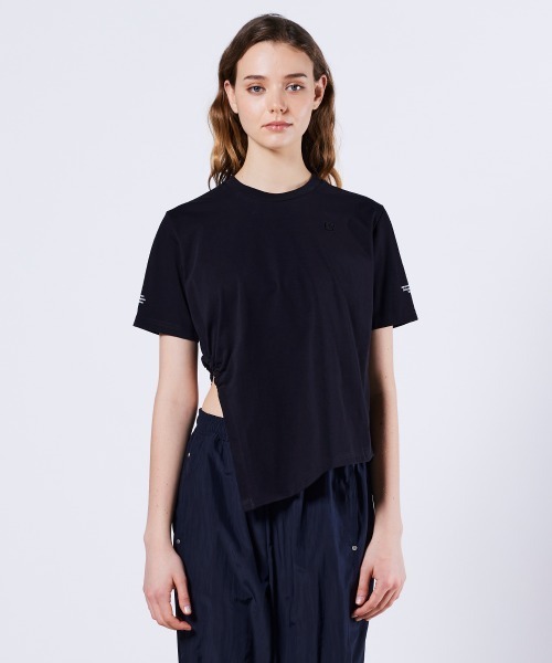 DOUBLE STANDARD CLOTHING(ダブルスタンダードクロージング)の「サイロプレミアム天竺トップス(Tシャツ/カットソー・レディース・ブラック/オフホワイト/ブラウン・36/38)」の1枚目の写真