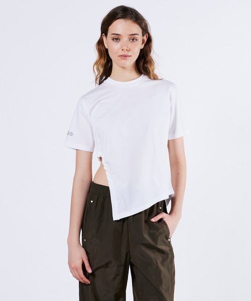 DOUBLE STANDARD CLOTHING(ダブルスタンダードクロージング)の「サイロプレミアム天竺トップス(Tシャツ/カットソー・レディース・ブラック/オフホワイト/ブラウン・36/38)」の9枚目の写真