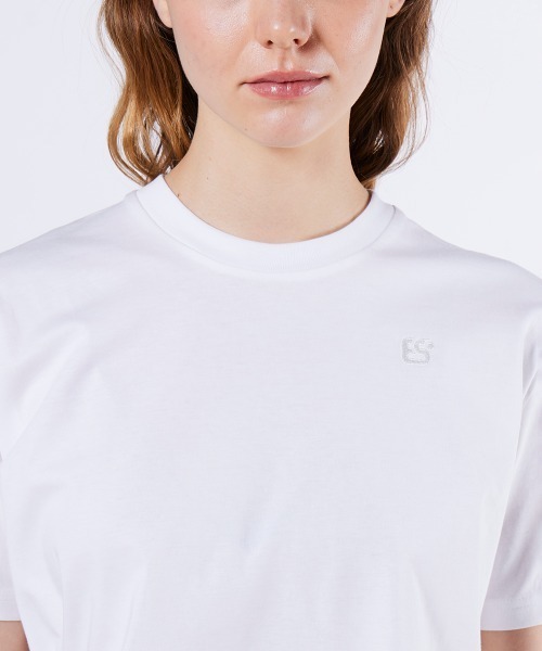 DOUBLE STANDARD CLOTHING(ダブルスタンダードクロージング)の「サイロプレミアム天竺トップス(Tシャツ/カットソー・レディース・ブラック/オフホワイト/ブラウン・36/38)」の12枚目の写真