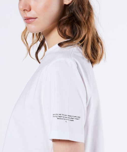 DOUBLE STANDARD CLOTHING(ダブルスタンダードクロージング)の「サイロプレミアム天竺トップス(Tシャツ/カットソー・レディース・ブラック/オフホワイト/ブラウン・36/38)」の13枚目の写真