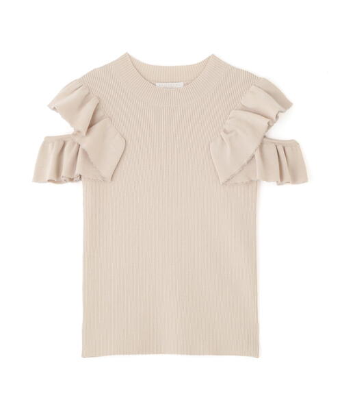 PROPORTION BODY DRESSING（プロポーションボディドレッシング）の「デザインスリーブニット / 1215270701（ニット/セーター・レディース・ベージュ/ピンク・FREE）」の3枚目の写真