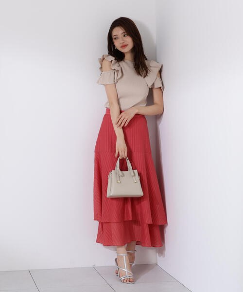 PROPORTION BODY DRESSING（プロポーションボディドレッシング）の「デザインスリーブニット / 1215270701（ニット/セーター・レディース・ベージュ/ピンク・FREE）」の5枚目の写真