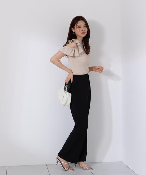 PROPORTION BODY DRESSING（プロポーションボディドレッシング）の「デザインスリーブニット / 1215270701（ニット/セーター・レディース・ベージュ/ピンク・FREE）」の9枚目の写真