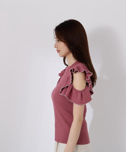 PROPORTION BODY DRESSING（プロポーションボディドレッシング）の「デザインスリーブニット / 1215270701（ニット/セーター・レディース・ベージュ/ピンク・FREE）」の16枚目の写真