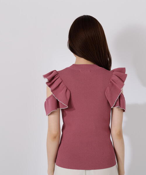 PROPORTION BODY DRESSING（プロポーションボディドレッシング）の「デザインスリーブニット / 1215270701（ニット/セーター・レディース・ベージュ/ピンク・FREE）」の17枚目の写真