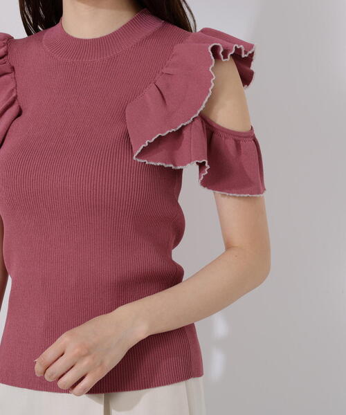 PROPORTION BODY DRESSING（プロポーションボディドレッシング）の「デザインスリーブニット / 1215270701（ニット/セーター・レディース・ベージュ/ピンク・FREE）」の18枚目の写真