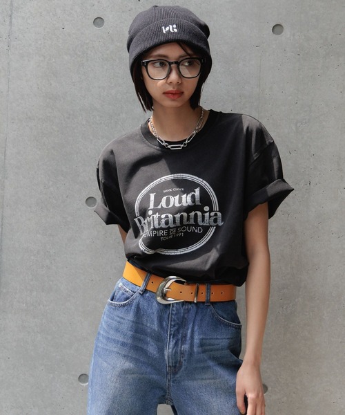 PAGEBOY（ページボーイ）の「サマーロゴビーニー（ニットキャップ/ビーニー・レディース・グレイッシュベージュ/ブラック・FREE）」の4枚目の写真